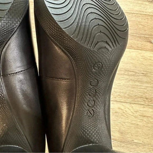 NIB Ecco Sculptured 75 Round Toe Textured Heel Leather Heels Size 41, 10-10.5 - Picture 11 of 12
